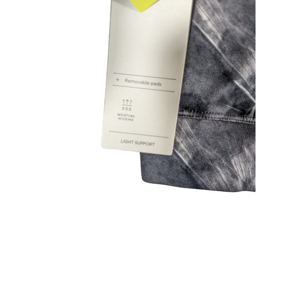 Sports Bra Camo Brushed Tie Dye Print Light Support VNeck All in Motion XS Gray‎ - Picture 5 of 8